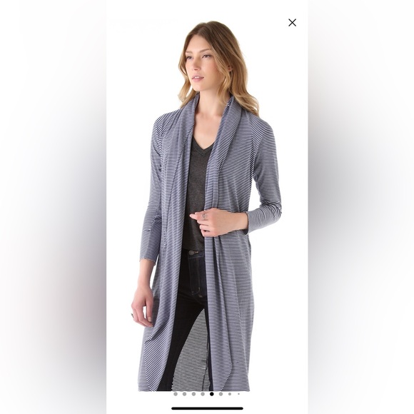 Dolan Striped Draped Cardigan - Picture 5 of 9